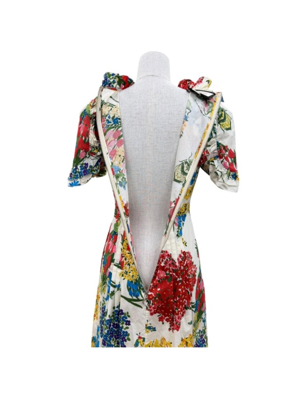 Gucci Cotton Interlocking Floral Dress View 5